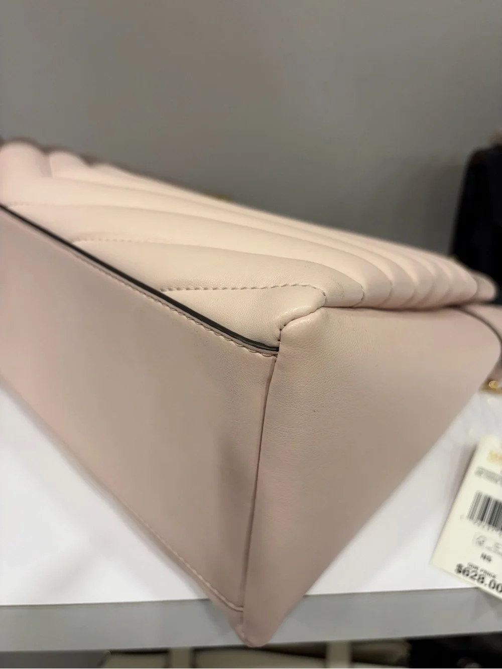 Michael Kors Pink Quilted Shoulder Bag with Gold Chain